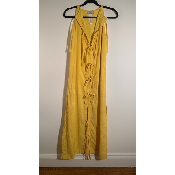 AJAIE ALAIE MCI YELLOW SOL DRESS - Picture 5 of 7